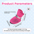 Andiker 4 PCS Dog Shoes, Breathable Mesh Dog Boots with Reflective Adjustable Hook and Loop, Non-Slip Sole Dog Paw Prote