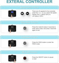 660GPH Aquarium Return pump with LCD display controller, DC 24V 25W aquarium pump for saltwater freshwater aquarium,fish