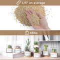 Mulctun 45Lb 1/5Inch Natural Pea Gravel for Landscaping,Decorative Aquarium Gravel,Terrarium Rocks for Fish Tank Stones 