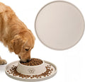 Arespark Dog Food Mat, 10in Silicone Pet Food Mat Nonslip Dog Bowl Mat