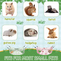 Nuogo 4 Pcs Guinea Pig Rat Hammock for Cage, Pale Color, Summer