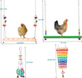 Chicken Toys for Coop 12PCS Set, KAKUNM Chicken Enrichment Toys，Including Xylophone, Swing Set, Mirror Toy, Flexible Ladder, Vegetable String Bag and Hanging Feeder, Coop Accessories for Hens