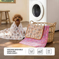 LINENLUX Dog Blankets 3-Pack, Super Soft Fluffy Fleece Pet Throw Warm