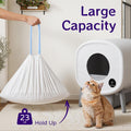 120 Count 26" x 11.8" Automatic Cat Litter Box Bags Compatible with Cmg Fmo Fstg Robot Litter box, Thick Self-Cleaning Cat Litter Box Replacement Liners with Drawstring Heavy Duty