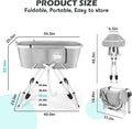 Premium Elevated Portable & Foldable Dog Bathtub – 5 Adjustable Heights for Back-Friendly Grooming. Portable Indoor/Outd