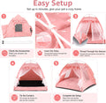 Pawstrip Dog Tent Indoor Cat House Pink Puppy Bed Portable Pet Teepe Princess Dog Camping Tent Outdoor Kitten Houses Cute Bunny Nest Girl Kitty Cave, Medium (15.7"x15.7"x14.6")