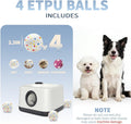 Automatic Dog Ball Launcher, Auto & Manual Dual Mode Dog Ball Thrower, Interactive Dog Toy for Boredom & Brain Stimulati