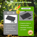 8 by 12-inch 16W Reptile Heating Pad Graphene with Temperature Control Reptile Tank Heat Pad Terrarium Under Tank Heater