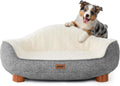 ZOMISIA 45D Orthopedic Memory Foam Dog Bed Sofa - One-Piece Molded Foam Pet Couch with Non-Slip Bottom, Suitable for Sma