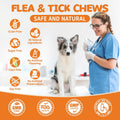 Flea and Tick Prevention for Dogs Chewables - Natural Dog Flea and Tick Treatment Chewable - Oral Flea Supplement for Do