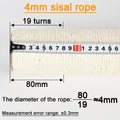 NEUMIHARO 2.9in 7.4cm Diameter Cat Tree Scratching Post Replacement Parts Sisal Pole (M10, 25cm/9.8in)