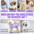 Lukovee Recovery Suit for Dogs, Spay Neuter Surgery Suit, Female Male, S