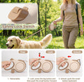 Segarty 26 Ft Walking Lead with Poop Bag Holder for Pet 66 lbs - 110 lbs, 360°Tangle-Free 8m Long Retractable Leash with Anti-Slip Handle One-Handed Brake Pause Lock, Heavy-Duty Leash for Dogs Outside