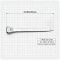 E6 Horseshoe Nails, 60 Pcs - 2.1 Inch Galvanized & Polished Steel Farrier Nails, Sharp Bevel Tip for Precision Driving, 