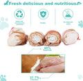 Chicken Wrapped Rawhide Bones, 2.5 Inch Mini Knots Dog Treats, High Protein 65% Puppy Chews and Satisfying Rewards for A