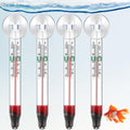 Dreyoo 4 Pack Floating Aquarium Thermometers, 0-43°C/32-110°F