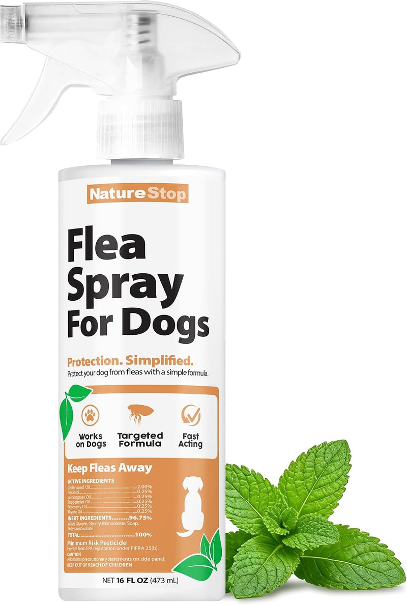 NatureStop Flea Spray for Dogs (16oz)