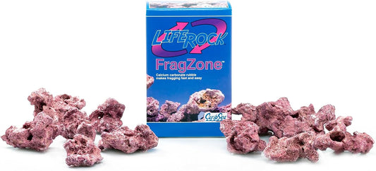 CaribSea Life Rock Frag Zone – 2.25 lb – Natural Aragonite-Based Frag Mounts for Reef Tanks – Ideal for Coral Frag Growo