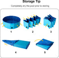 Foldable Dog Pool, Collapsible Dog Swimming Pool 32''
