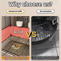 69in Large Forged Steel Birdcage, Comes with Bird Nest, Ladder, Hammock, Feeder, etc. Equipped with Wheels for Outdoor M