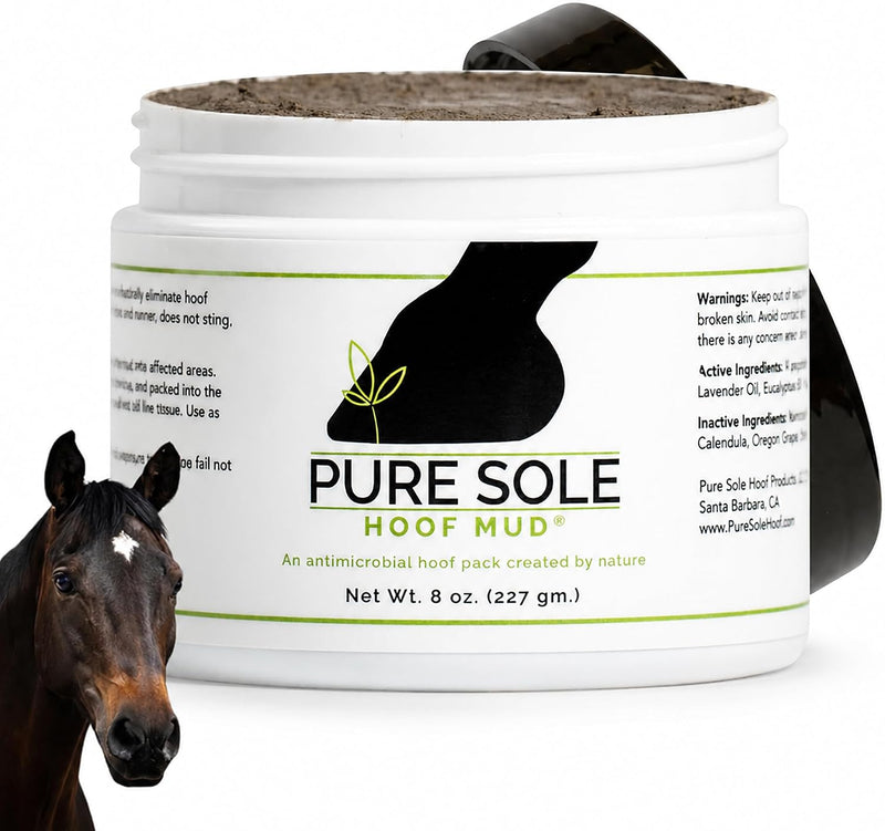 Pure Sole Hoof Clay for Horses Hoof Mud | for Horses with Thrush-Prone Hooves, Deep Sulcus Cracks & White Line Issues | 