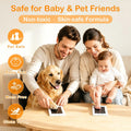 Nabance Inkless Paw Print Kit for Dogs, Cats & Babies, 4 Clean Touch Ink Pads and 8 Imprint Cards, Pet Paw Print Impression Kit for Dog Nose & Baby Handprint Kit, Keepsake Gift for Pet Lovers,New Moms