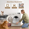 EHEYCIGA Washable XL Dog Bed for Crate 41x27 Inch, Reversible Kennel Pad for Extra Large Dogs Weight Up to 75 lbs, Plush and Comfy Pet Sleeping Mat, Grey