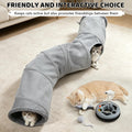 XIAPIA Cat Tunnel for Indoor Cats, 6-in-1 Collapsible Play Tunnel