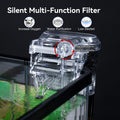 1.5 Gallon Aquarium Starter Kits - Plastic Fish Tank Kit Clear Beta Fish Tank Small with Filteration Oxygenation, Water 