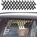 Window Pet Gate Extendable Car Window Ventilation Safeguard Mesh Security Lattice Telescopic Fence, for Protecting Pet S