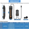 hygger Aquarium Heater 300W 500W 800W 1000W 1200W, Large Adjustable Fish Tank Heater with Intelligent Automatic Power-Of