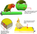 7PCS Bird Perch Stand Platform Natural Wood Parakeet Toys Cage Accessories