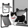 Pet Screen Door for Small Dogs & Cats - Heavy Duty Magnetic Lockable Flap, Inside Door 8.59x6.62inch, Easy Install for Sliding Glass/Patio Doors Screen, Scratch-Resistant & Security Latch (Size M)
