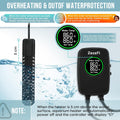 Aquarium Heater 300W, Fish Tank Heater with High-Temperature Protection and Turtle Tank Heater with Automatic Power-Off 