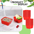 Maxdot 50 Pcs Cage Cups Chicken Feeder Cups 16 oz Hanging Bird Food Water Bowl Bunny Cage Feeding Dish for Pet Parrot Rooster Parakeet Gamefowl Poultry Pigeon(Red)