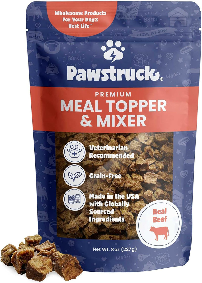 Pawstruck Air-Dried Premium Beef Meal Topper & Mixer for Dogs, 8oz