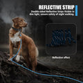lynxking Long Dog Leash Reflective 15ft 30ft 50ft Check Cord Training Lead Padded Handle Heavy Duty Rope for Puppy Small Medium Large Dogs (Light Blue, 30ft x 3/8inch)