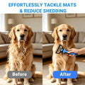 Dog Grooming Rake Deshedding Undercoat Brush for Dogs & Cats