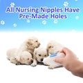 3 Pack Kitten Silicone Bottle Feeding Kit,Nipple & Feeding Kit for Kittens, Reusable Newborn Kitten Supplies, Suitable f