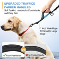 Kytely Hands Free Dog Leash with Zipper Pouch, Wide Padded Waist Dog Running Leash for Medium and Large Dogs, Dual Padded Handles, Retractable Bungee for Walking Jogging Training Hiking
