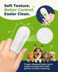 Dog Dental Wipes for Teeth Cleaning, Finger Toothbrush Wipes for Dogs Cats,Dog Teeth Cleaning Wipes Reduce Bad Breath & 