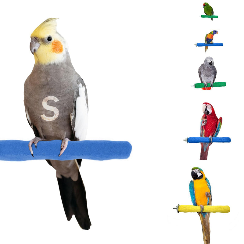 Sweet Feet and Beak Comfort Grip Safety Perch for Bird Cages - Pedicure Perch for Birds to Keep Nails and Beaks in Top Condition - Safe Easy to Install Bird Cage Accessories Small 6.5