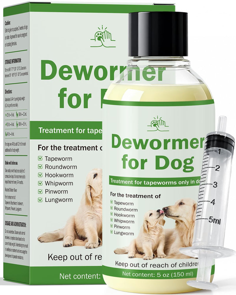WOMRICH Dewormer for Dogs, Tapeworm Treatment for Dogs, Dog Dewormer Puppy Dewormer, 150ml Suitable for Dogs, with 5ml Dropper