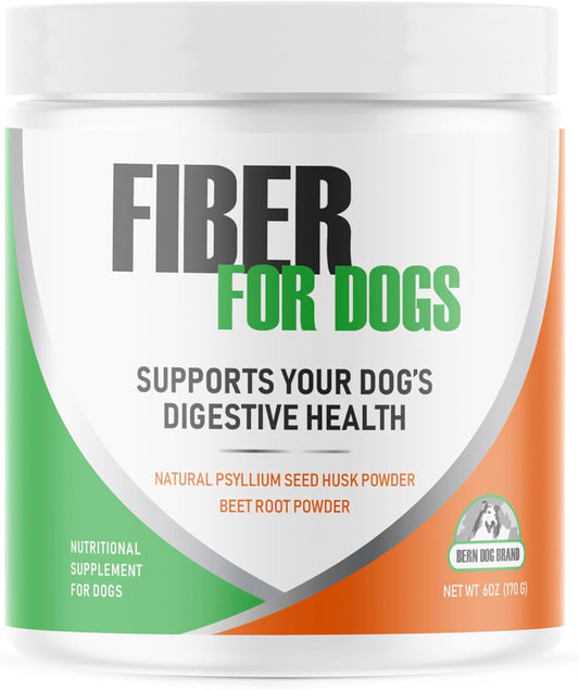Fiber for Dogs Psyllium Seed Husk & Dehydrated Beet Root Powder, 6 & 12 oz.