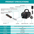 hygger Rechargeable Aquarium Pond Air Pump, Powerful Quiet Commercial Tank Air Pump with Hose Air Stone Check Valve Adju