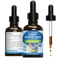 Pet Wellbeing Kidney Support Gold for Cats - Supports Normal Kidney Function & Detox, Healthy Hydration & Energy with Rehmannia & Dong Quai - NASC Certified & Vet-Formulated - 2oz Liquid Formula