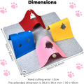 Cat Toys Tunnel for Indoor Cats, Interactive Cat Enrichment Furniture with Plush Ball for Small Animals Pets, Kittens, Rabbit Cave Accessories