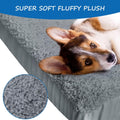 Coldwind Dog Bed Covers Replacement Washable (Cover Only), Waterproof Warm Dog Mattress Cover-Easy to Remove, 36x27Inch, Grey
