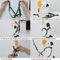 Adjustable Bird Harness and Leash for Yellow Naped Amazons Galah Cockatoos