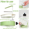 Automatic Parakeet Bird Bath for Cage Large Parrot Shower Bath with Adjustable Water Flow Bird Shower Fountain Indoor Bathtub Stainless Perch Bird Cage Accessory for Birds Cockatiel Conure Budgie